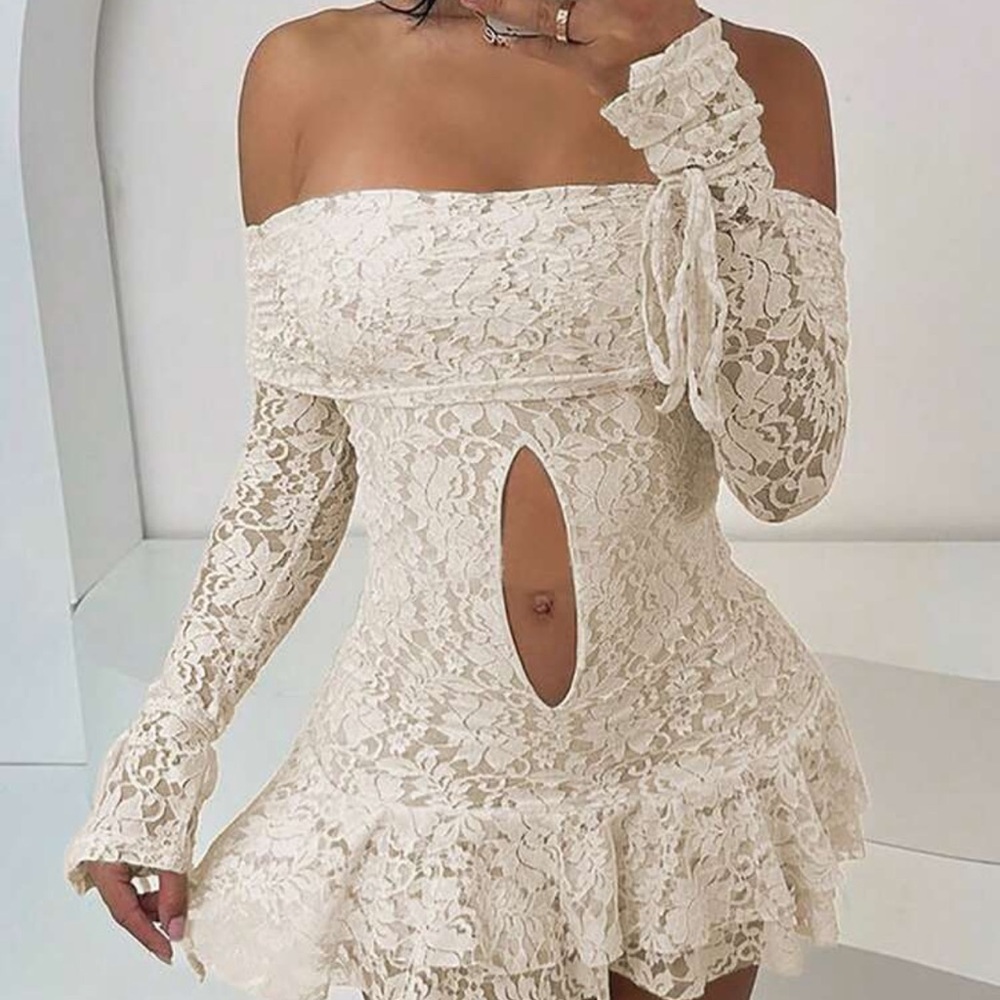 Elegant Lace Off-Shoulder Dress